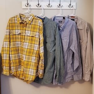 Bundle of 4 men's button down shirts sz XXL
